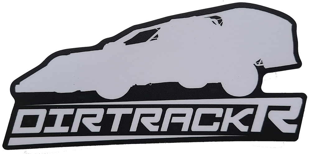 DIRTRACKR Dirt Modified Sticker 2.5" x 5"