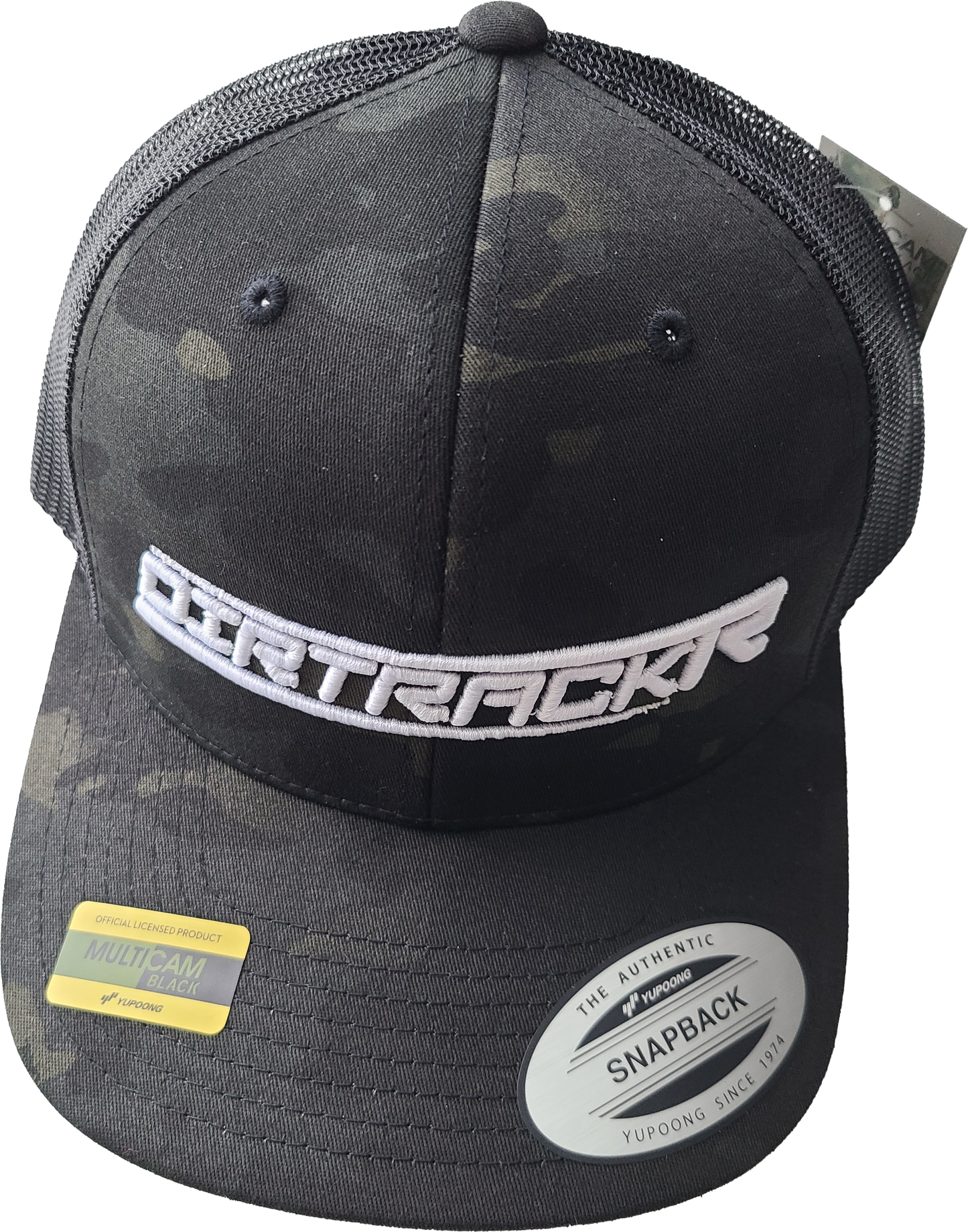 DIRTRACKR Logo Multicam Camo Snapback Trucker Hat